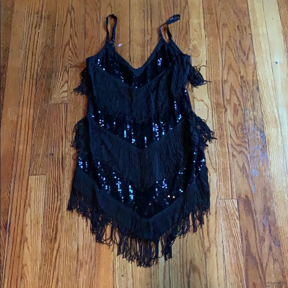 Flapper Fringe Halloween Costume Dress